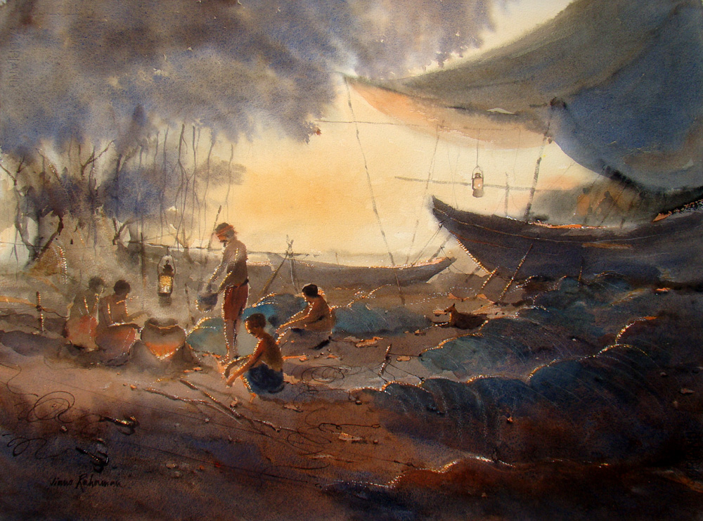 Fishermen And Boats